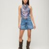 Cowl Neck Halter Sequin Top