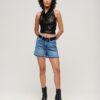 Cowl Neck Halter Sequin Top
