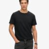 Crew Neck Slub Short Sleeved T-Shirt