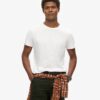 Crew Neck Slub Short Sleeved T-Shirt