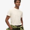 Crew Neck Slub Short Sleeved T-Shirt