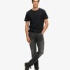 Crew Neck Slub Short Sleeved T-Shirt