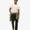 Crew Neck Slub Short Sleeved T-Shirt