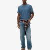Crew Neck Slub Short Sleeved T-Shirt