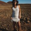 Crochet Cami Mini Dress