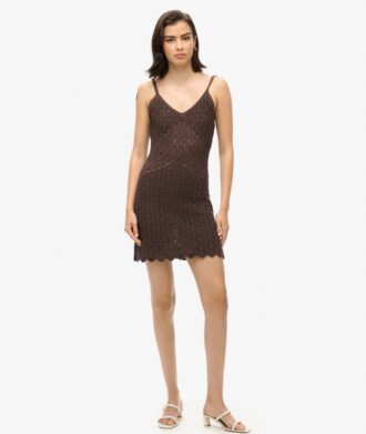 Crochet Cami Mini Dress