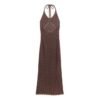 Crochet Halter Maxi Dress