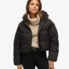 Cropped Cocoon Puffer Jacket
