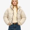 Cropped Cocoon Puffer Jacket
