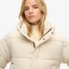 Cropped Cocoon Puffer Jacket