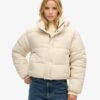 Cropped Cocoon Puffer Jacket