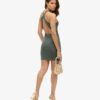 Cross Back Mini Bodycon Dress