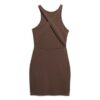 Cross Back Mini Bodycon Dress