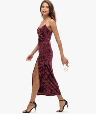 Diamonte Velvet Maxi Dress