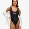 Elastic Scoop Back Swimsuit