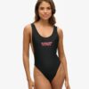 Elastic Scoop Back Swimsuit