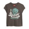 Embellished Poster Cap Sleeve T-Shirt