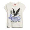 Embellished Poster Cap Sleeve T-Shirt