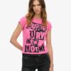 Embellished Punk Cap Sleeve T-Shirt