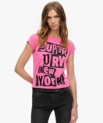 Embellished Punk Cap Sleeve T-Shirt