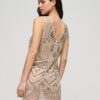 Embellished V Neck Mini Dress