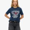 Embellished Varsity Relaxed T-Shirt Embellished Varsity Relaxed T-Shirt