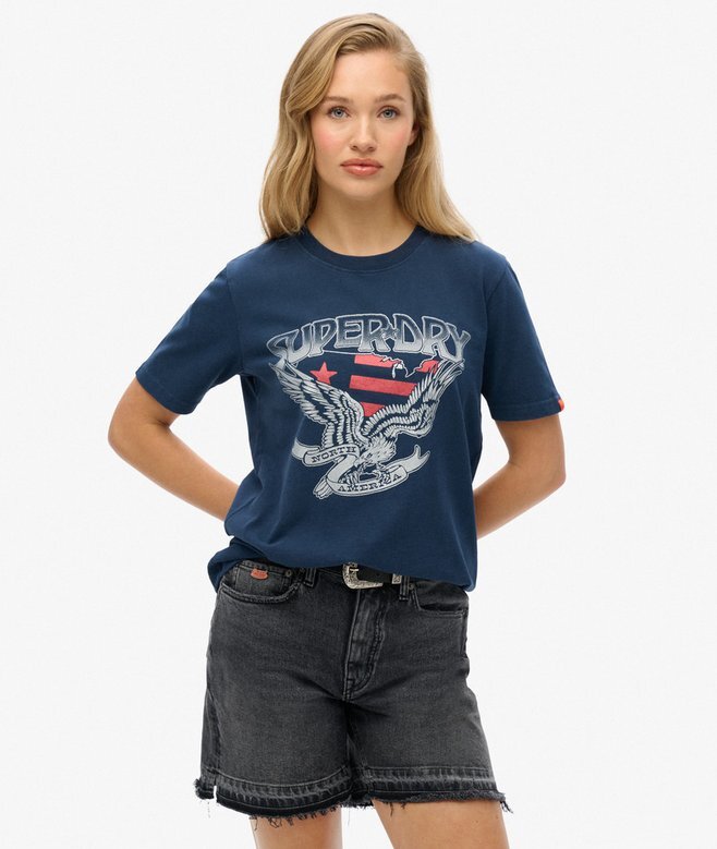 Embellished Varsity Relaxed T-Shirt Embellished Varsity Relaxed T-Shirt