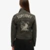 Embellished Workwear Crop Jacket