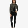 Embellished Workwear Crop Jacket