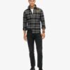 Embroidered Check Overshirt