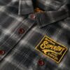 Embroidered Check Overshirt