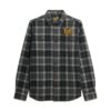 Embroidered Check Overshirt
