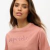 Embroidered Core Logo Boxy Loose T-Shirt