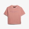 Embroidered Core Logo Boxy Loose T-Shirt