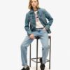 Embroidered Denim Chore Jacket