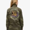 Embroidered Military Field Jacket