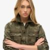 Embroidered Military Field Jacket
