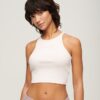 Embroidered Rib Racer Vest