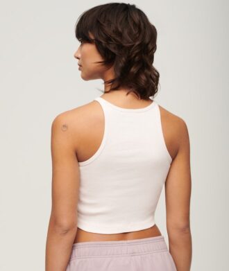 Embroidered Rib Racer Vest