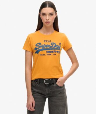 Embroidered Vintage Logo Fitted T-Shirt