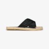 Espadrille Cross Strap Sliders