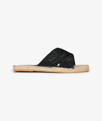 Espadrille Cross Strap Sliders