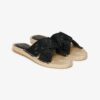 Espadrille Cross Strap Sliders