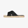Espadrille Cross Strap Sliders