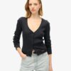 Essential Button Through Long Sleeve Top