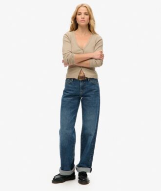 Essential Button Through Long Sleeve Top