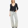 Essential Button Through Long Sleeve Top