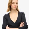 Essential Button Through Long Sleeve Top