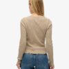 Essential Button Through Long Sleeve Top