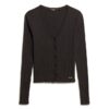 Essential Button Through Long Sleeve Top